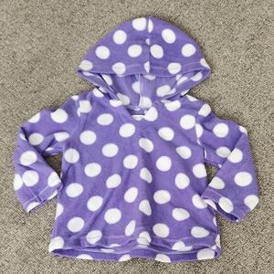 Place Purple and White Polka Dot Kids Hoodie